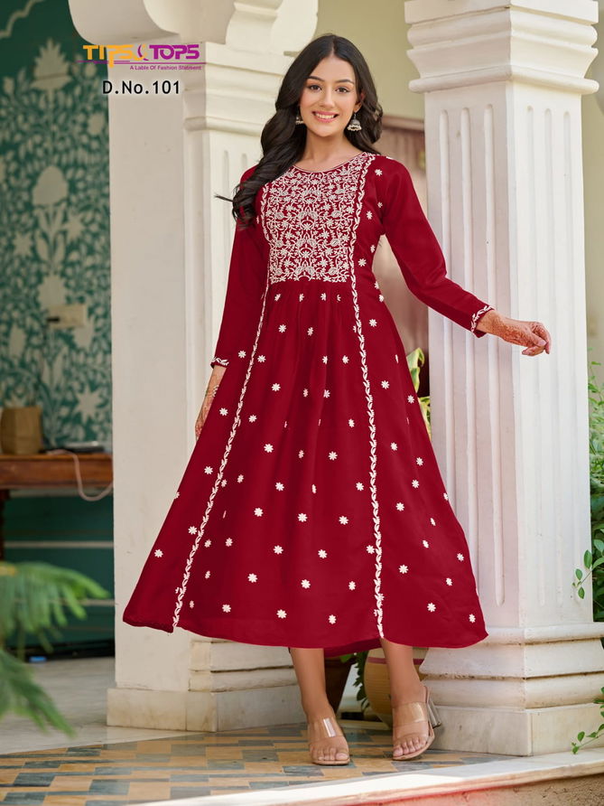 Tips And Tops Lakhnavi Designer Kurti Catalog